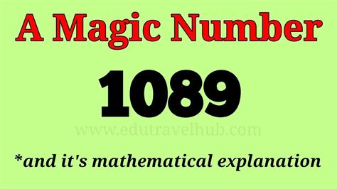 1089 number trick|Magic Math .